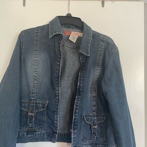 Wrangler Blue Denim Jacket with Buckle Pockets